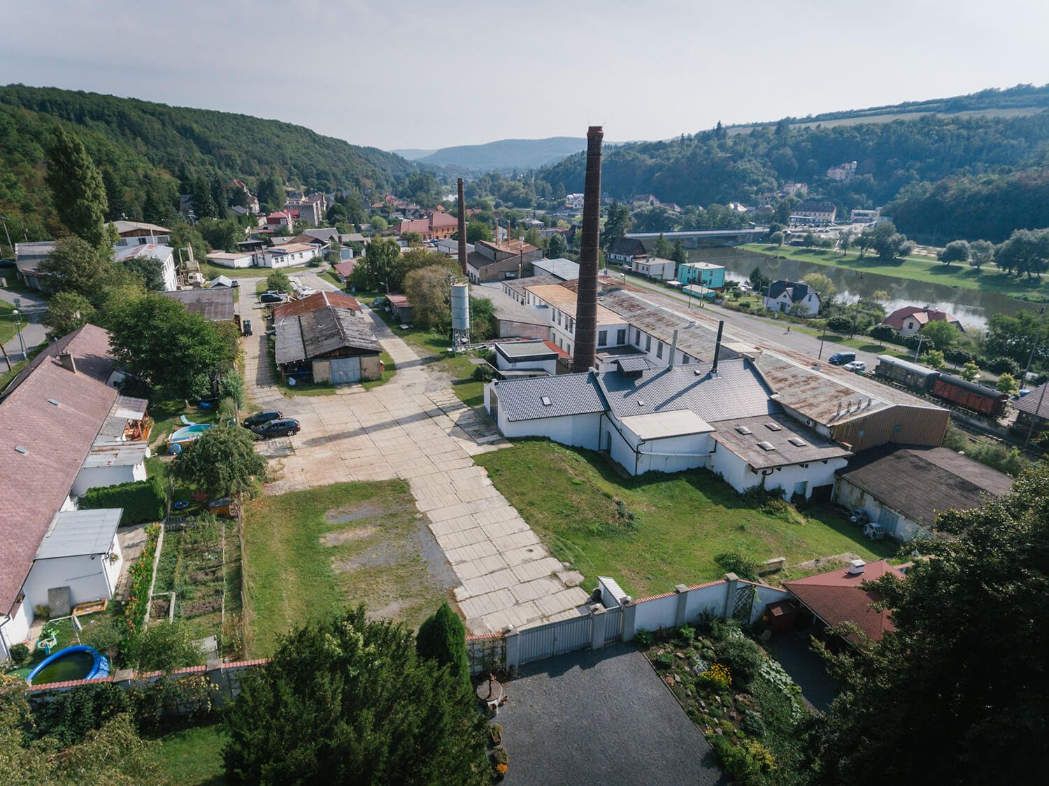 The area of the Rückl glassworks - Nižbor